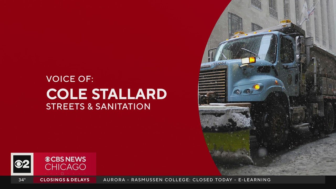 Chicago snow storm city plows focused on clearing main streets YouTube