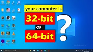 how to tell if your computer is 32-bit or 64-bit windows