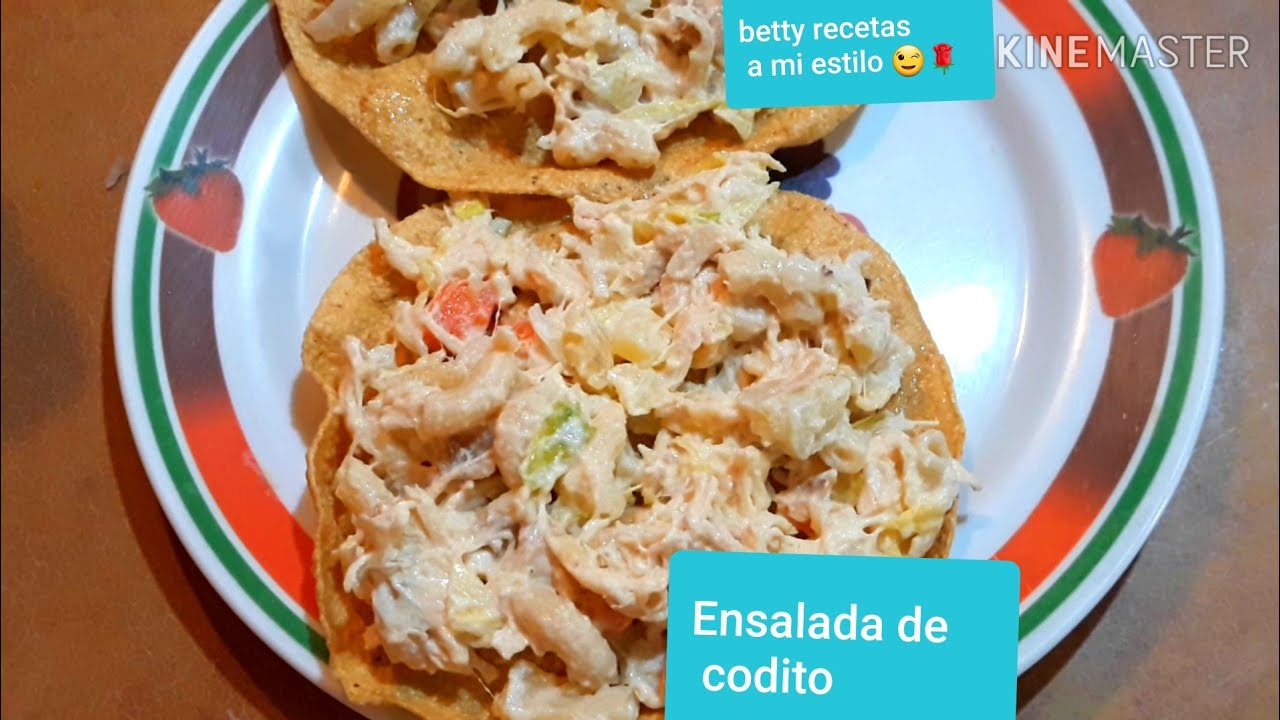 Ensalada de codito y pollo - YouTube