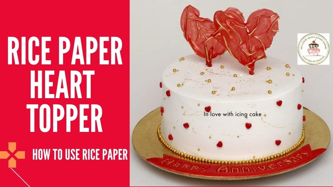 Rice Paper Cake Decorations | Rice Paper Heart| Rice Paper Sail ...