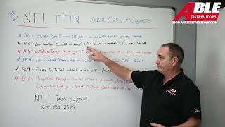 NTI TFTN Boilers - Fault Codes and Troubleshooting Profile