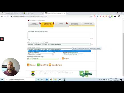 Emitir NFSe - Nota Fiscal de Serviço Eletrônica - Belo Horizonte