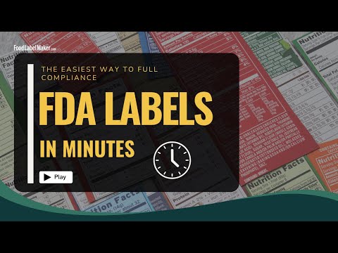 Create FDA-Compliant Nutrition Labels in Minutes FoodLabelMaker