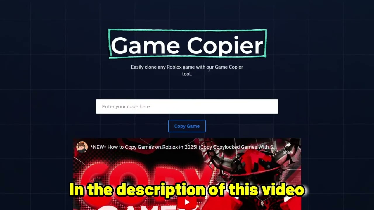 NEW HOW TO COPY GAMES ON ROBLOX IN 2025 WORKING GAME COPIER COPY ANY 