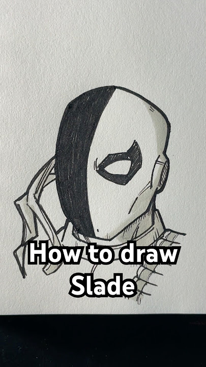 How to draw Slade from Teen Titans! #shorts #sketch #teentitans #slade