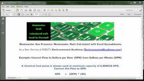 Convert Flow to GPH from GPM