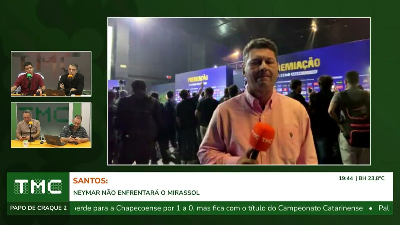 NEYMAR FORA CONTRA O MIRASSOL E CONVOCAÇÃO PARA A SELEÇÃO EM XEQUE