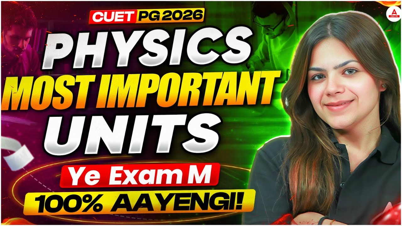 CUET PG 2026 Physics: Most Important Units | High Weightage Topics ...