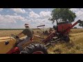 Case A6 Combine Harvesting Rye