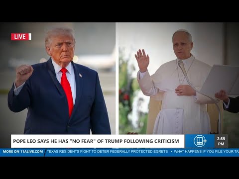 Pope Leo says he has no fear after Trump criticism - YouTube