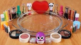 Mixing Makeup, Glitter and Mini Glitter Into Clear Slime ! MOST SATISFYING SLIME VIDEO ! Part 13
