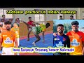 Indian railways trining for senior national kabaddi match  indian railways sudhakar practice