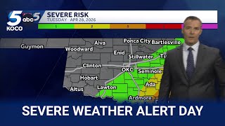 Oklahoma Weather Forecast: Severe storms with hail risk Tuesday morning