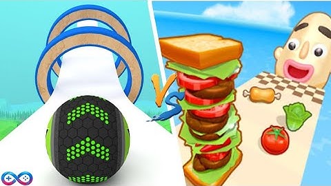 Going Balls Vs Sandwich Runner Game New Max  Mobile Gameplay Android Ball Colors Run New Update112