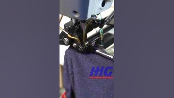 High Speed Lock Stitch Small Cyliner Bottom Hemming Mahcine with Reverse Folder (Pants)#shorts