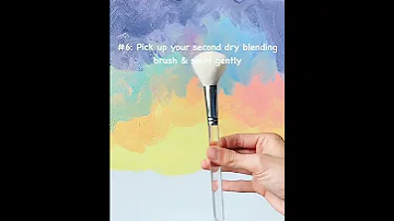 6 Easy Steps On How To Blend With Acrylics Acrylicpainting Artlesson Blendingtechnique 