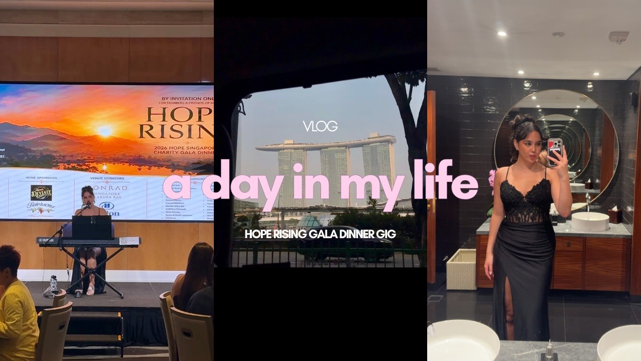 A day in my life vlog | HOPE Rising gala dinner gig