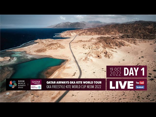 Qatar Airways GKA Freestyle-Kite World Cup Neom 2022 | Day One