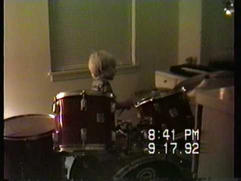 Donnie Marple Drumming at Age 5