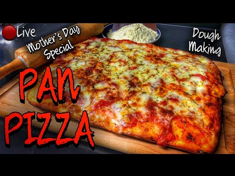 🔴Live - PAN PIZZA How to make the dough and the pizza in real time! "Pizza in teglia"