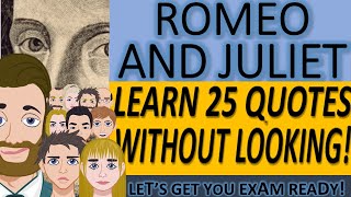 Romeo and Juliet - Learn 25 Key Quotes without Looking! Quotation Revision for English Literature