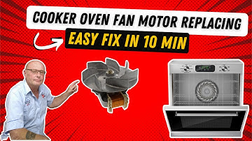 How to fit or replace a oven fan motor to Bosch and Neff-