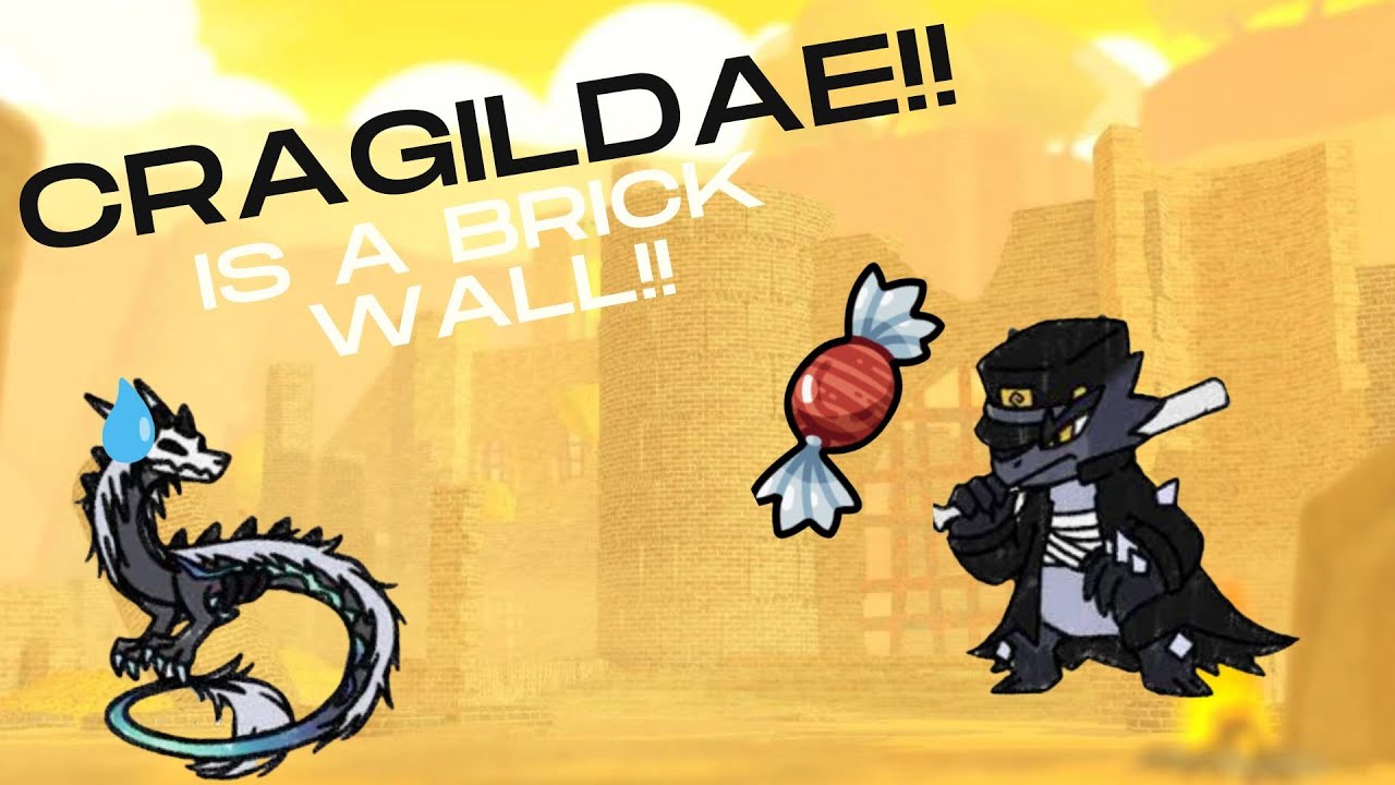 Cragildae is a LITERAL brick wall! (doodle world pvp) - YouTube