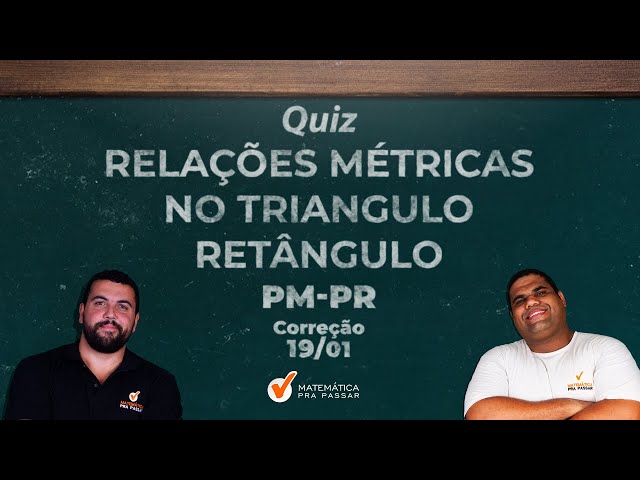 RELAÇÕES MÉTRICAS NO TRIÂNGULO RETÂNGULO \Prof Gis - Matemática