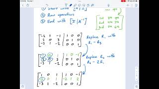 CE1050.06.50 — 3x3 Inverse Matrix by Row Operations