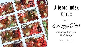 MAKING ALTERED INDEX CARDS WITH SCRAPPY TABS | #msscrapbusters EPISODE 74 #papercraft #icad
