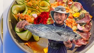 SUSHI CHEF CATCHES A BONITO and Creates Epic Dish On The Boat