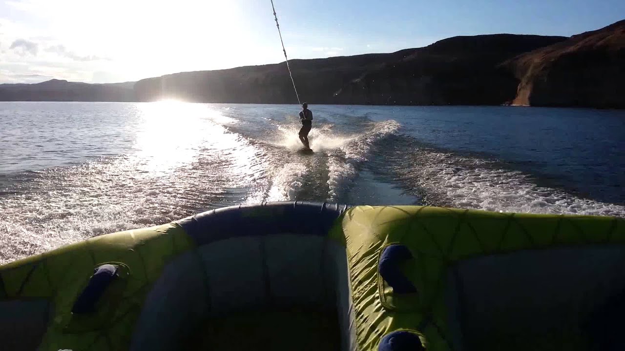 Kaleb Wakeboarding Lake Powell - YouTube
