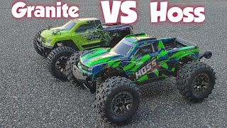 Traxxas Hoss and Arrma Granite Run