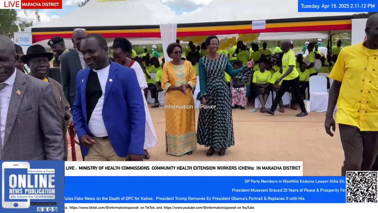 LIVE: MINISTRY OF HEALTH COMMISSIONS COMMUNITY HEALTH EXTENSION WORKERS (CHEWs) IN MARACHA DISTRICT