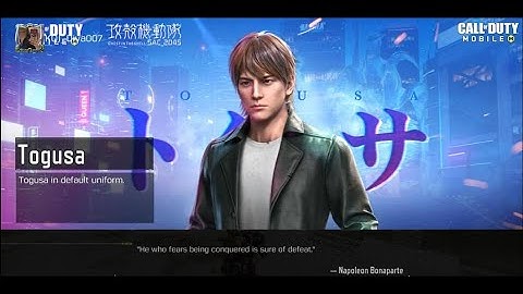 Togusa Unlocked (CODM Server Node 15)