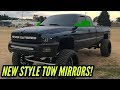 NEW STYLE 4TH GEN MIRRORS ON A 2ND GEN CUMMINS!