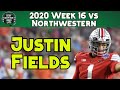 Justin Fields vs Northwestern 2020