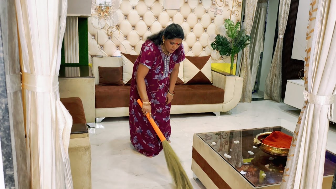 हे पाप कुठे फेडतील लोक 🥺 सकाळी 9:50 ते 2 पर्यंतचे रुटीन//संपूर्ण घराची रोजची cleaning कशी करावी 👍