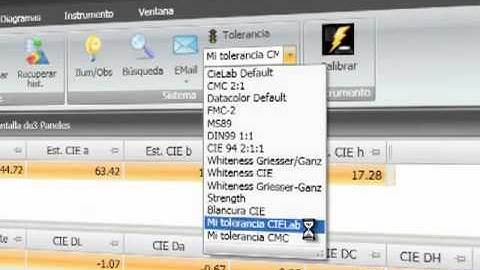 Datacolor Tools v2.0 Tutoriales: Tolerancias