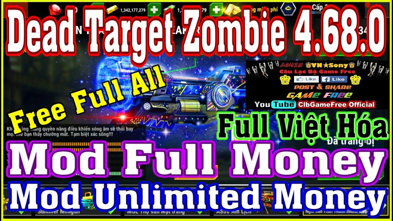 《MobileGame Lậu》Dead Tar.get Zombie VH Mod Full Money APK Mod