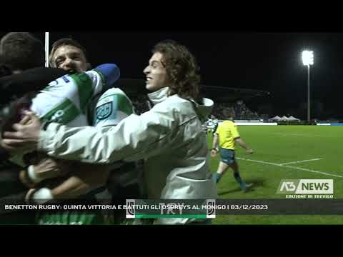 BENETTON RUGBY: QUINTA VITTORIA E BATTUTI GLI OSPREYS AL MONIGO | 03/12/2023