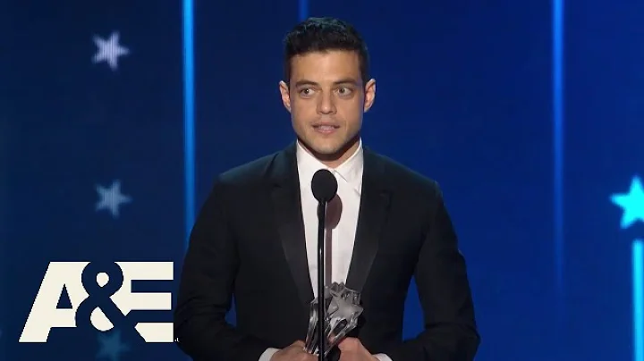 Rami Malek Wins Best Actor in a Drama Series | 2016 Critics' Choice Awards | A&E