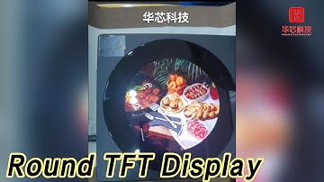 RGB Interface Round TFT Display 2.1 Inch 480 x 480 250cd/M 240 PINS 18bit