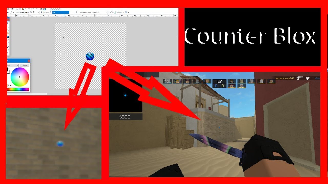Como você criar sua própria mira no Counter Blox!! - YouTube
