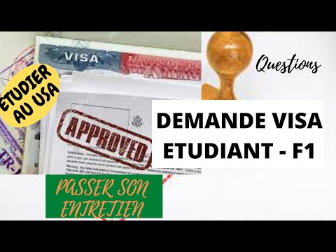 REUSSIR SON ENTRETIEN VISA ETUDIANT POUR USA - YouTube