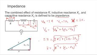 AC Circuits Series RLC circuit