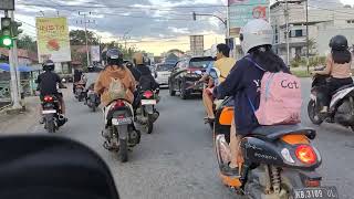 The beauty of Sanggau City, West Kalimantan, in the afternoon, the view is very beautiful