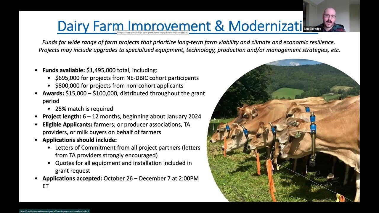 Farm Focused Grants with the Northeast Dairy Business Innovation Center