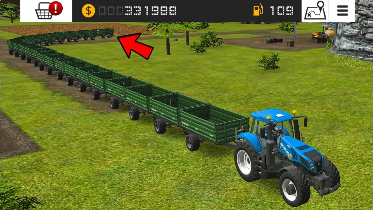 Making Long Trolley With Mini Trolley In Fs16 | Fs16 Multiplayer | Timelapse |