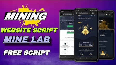 Setup Your Cloud Crypto Mining Website ll Mine Lab 3.0 source Code 🔥